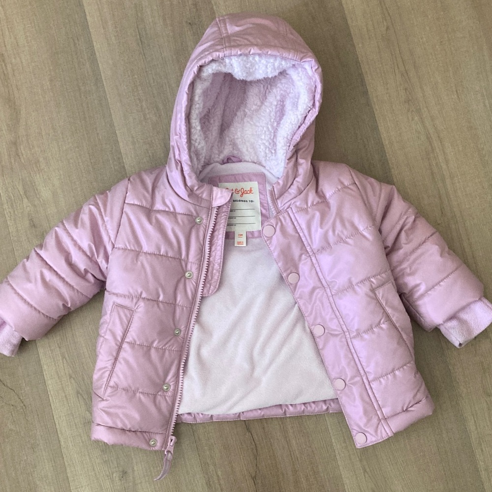 Cat & Jack Pink Puffer Jacket